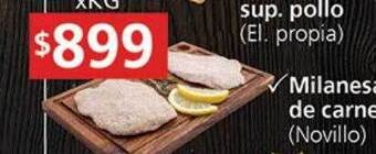 Supermercados Aiello Milanesa de carne oferta