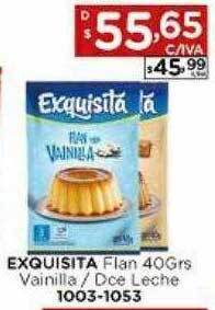 Hipermay Exquisita flan vainilla - dce leche oferta