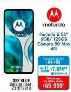Perozzi Motorola g52 blue celular libre oferta