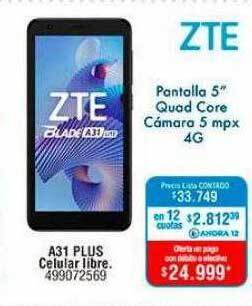 Zte a31 plus celular libre