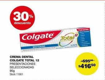 Atomo Conviene Crema dental colgate total 12 30% descuento oferta