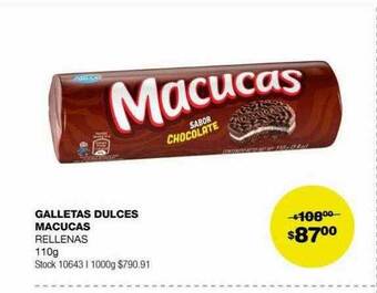 Atomo Conviene Galletas dulces macucas rellenas oferta