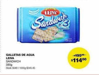 Atomo Conviene Galletas de agua leiva sandwich oferta