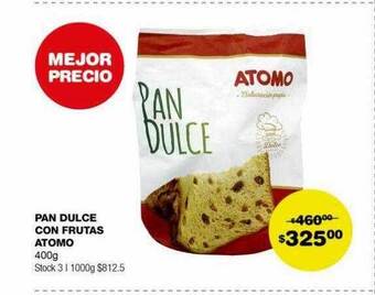 Atomo Conviene Pan dulce con frutas atomo oferta