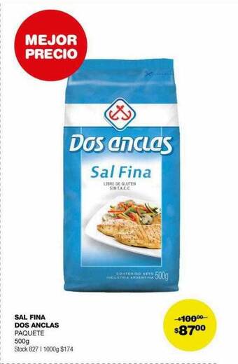 Atomo Conviene Sal fina dos anclas paquete oferta