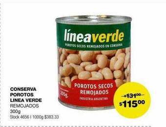 Atomo Conviene Conserva porotos linea verde remojados oferta