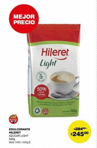 Atomo Conviene Edulcorante hileret azúcar light oferta