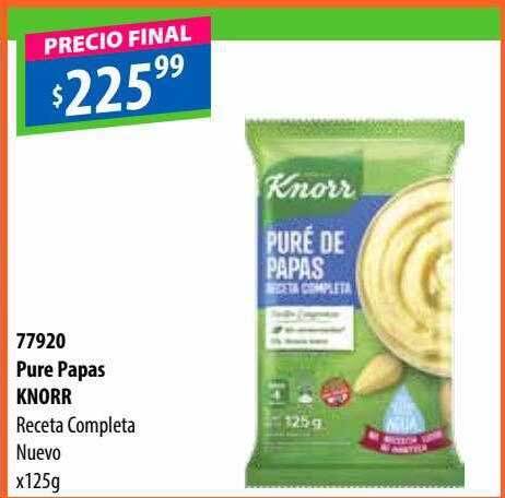 Pure papas knorr receta completa nuevo oferta en Micropack