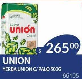 Masivos Union yerba union c palo oferta