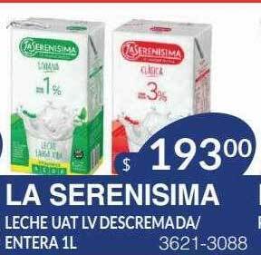 Masivos La serenisima leche uat lv descremada entera oferta