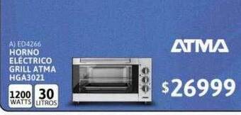 Cetrogar Horno eléctrico grill atma hga3021 oferta
