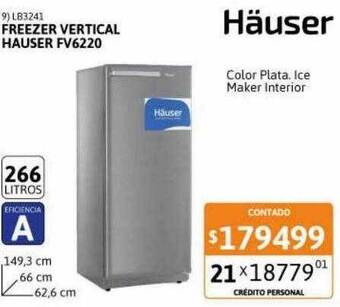 Cetrogar Freezer vertical hauser fv6220 oferta