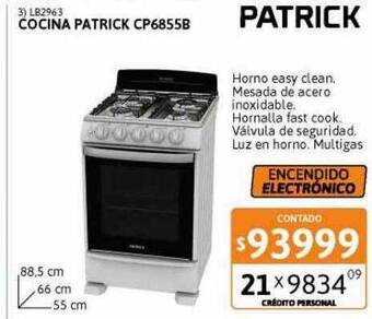 Cetrogar Cocina patrick cp6855b oferta