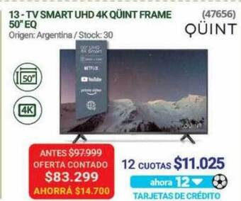 Hendel Tv smart uhd 4k qüint frame 50 oferta