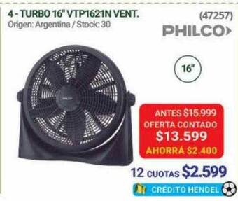 Hendel Turbo 16 oferta