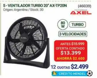 Hendel Ventilador turbo 20 oferta