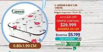 Soñaro 0.80x1.90 cannon