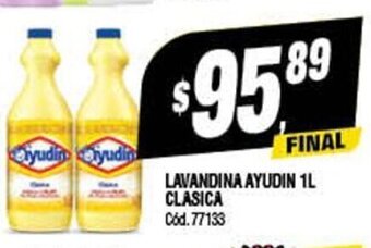 Supermercados Yaguar Lavandina Ayudin 1L Clasica oferta