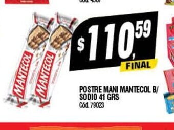 Supermercados Yaguar Postre Mani Mantecol B/Sodio 41grs oferta