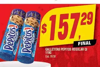 Supermercados Yaguar Galletitas Pepitos Regular Qi 119g oferta