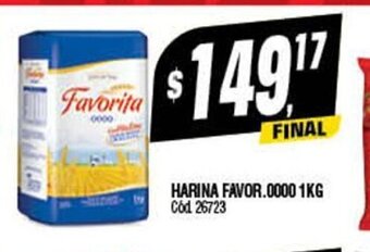 Supermercados Yaguar Harina Favor. 0000 1kg oferta