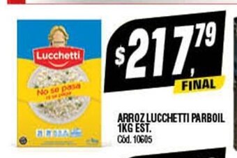 Supermercados Yaguar Arroz Lucchetti Parboil 1kg Est. oferta