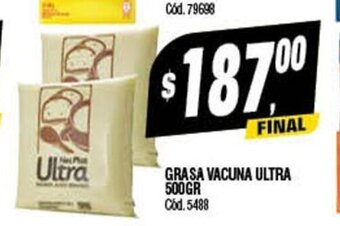 Supermercados Yaguar Grasa Vacuna Ultra 500gr oferta