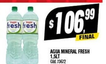 Supermercados Yaguar Agua Mineral Fresh 1.5lt oferta