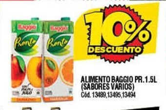 Supermercados Yaguar Alimento Baggio Pr. 1.5L oferta