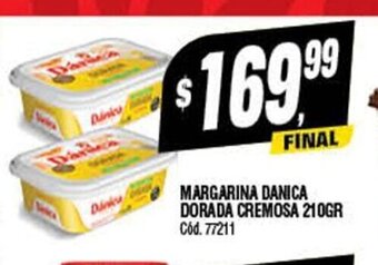 Supermercados Yaguar Margarina Danica Dorada Cremosa 210gr oferta