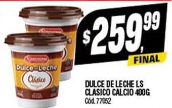 Supermercados Yaguar Dulce de Leche Ls Clasico Calcio 400g oferta