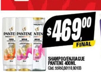 Supermercados Yaguar Shampoo/Enjuague Pantene 400ml oferta