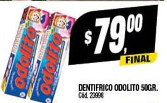 Supermercados Yaguar Dentifrico Odolito 50gr oferta