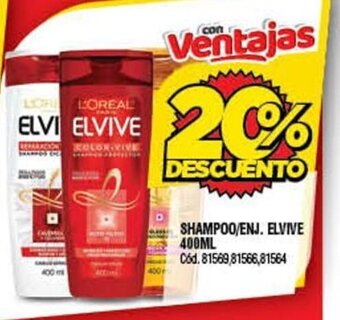 Supermercados Yaguar Shampoo/Enj. Elvive 400ml oferta