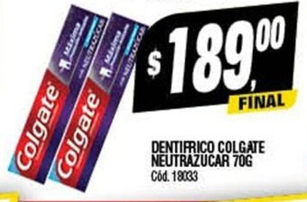 Supermercados Yaguar Dentifrico Colgate Neutrazucar 70g oferta