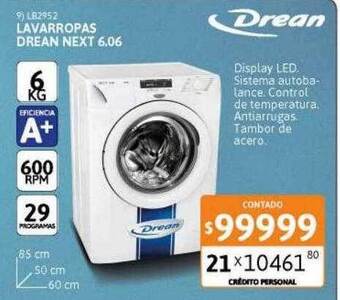 Cetrogar Lavarropas drean next 6.06 oferta