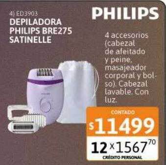 Cetrogar Depiladora philips bre275 satinelle oferta