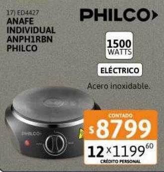Cetrogar Anafe individual anph1rbn philco oferta