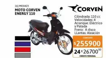 Cetrogar Moto corven energy 110 oferta