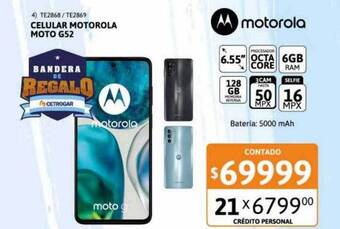 Cetrogar Celular motorola moto g52 oferta
