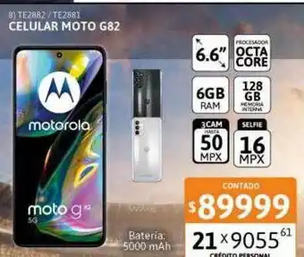 Cetrogar Celular moto g82 motorola oferta