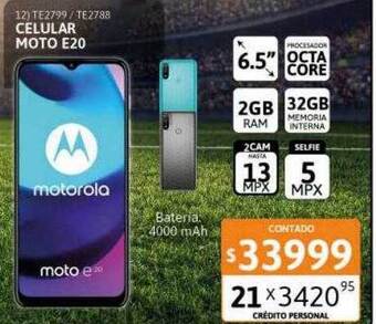 Cetrogar Celular moto e20 motorola oferta