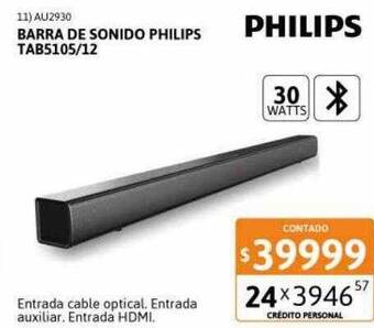 Cetrogar Barra de sonido philips tab5105 12 oferta