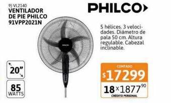 Cetrogar Ventilador de pie philco 91vpp2021n oferta