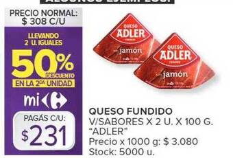 Carrefour Market Queso fundido oferta