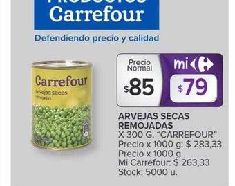 Carrefour Market Arvejas secas remojadas oferta