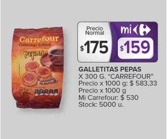 Carrefour Market Galletitas pepas oferta