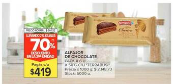 Carrefour Market Alfajor de chocolate oferta