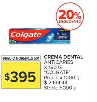 Carrefour Market Crema dental anticaries oferta