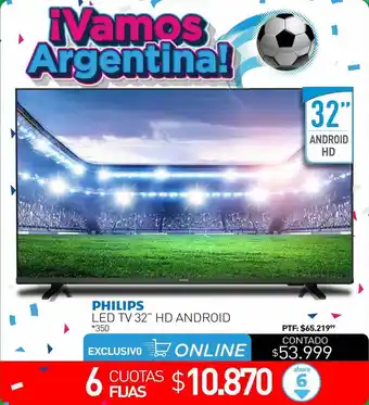La Anonima Philips led tv32 oferta